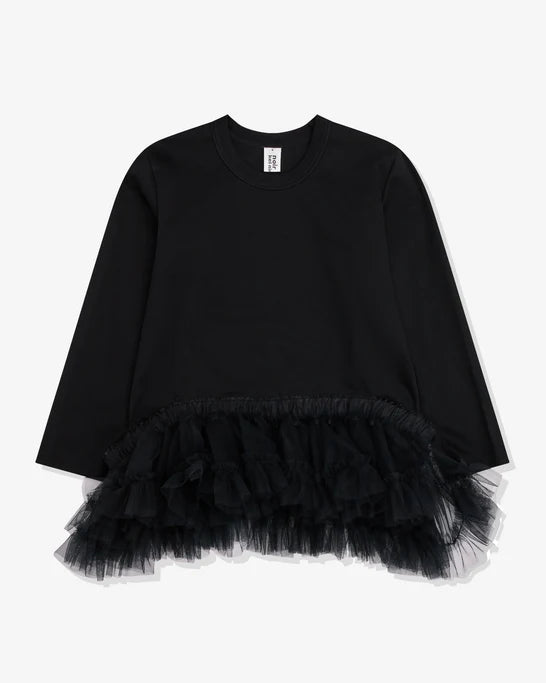 Noir Kei Ninomiya - Women's Nylon Tulle Skirt T-Shirt - (Black1)