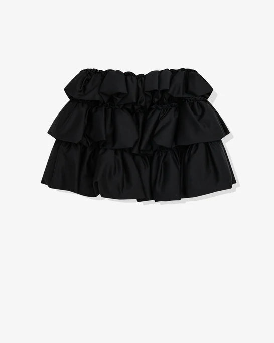 Noir Kei Ninomiya - Women's Tiered Mini Skirt - (Black1)