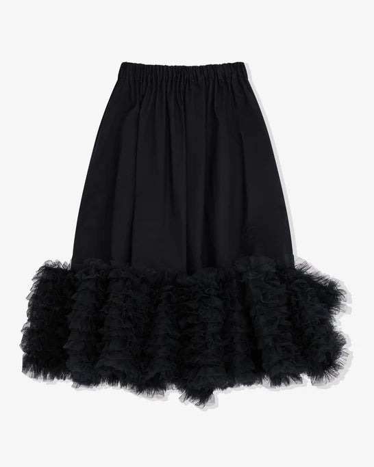 Noir Kei Ninomiya - Women's Detachable Frilled Skirt - (Black1)